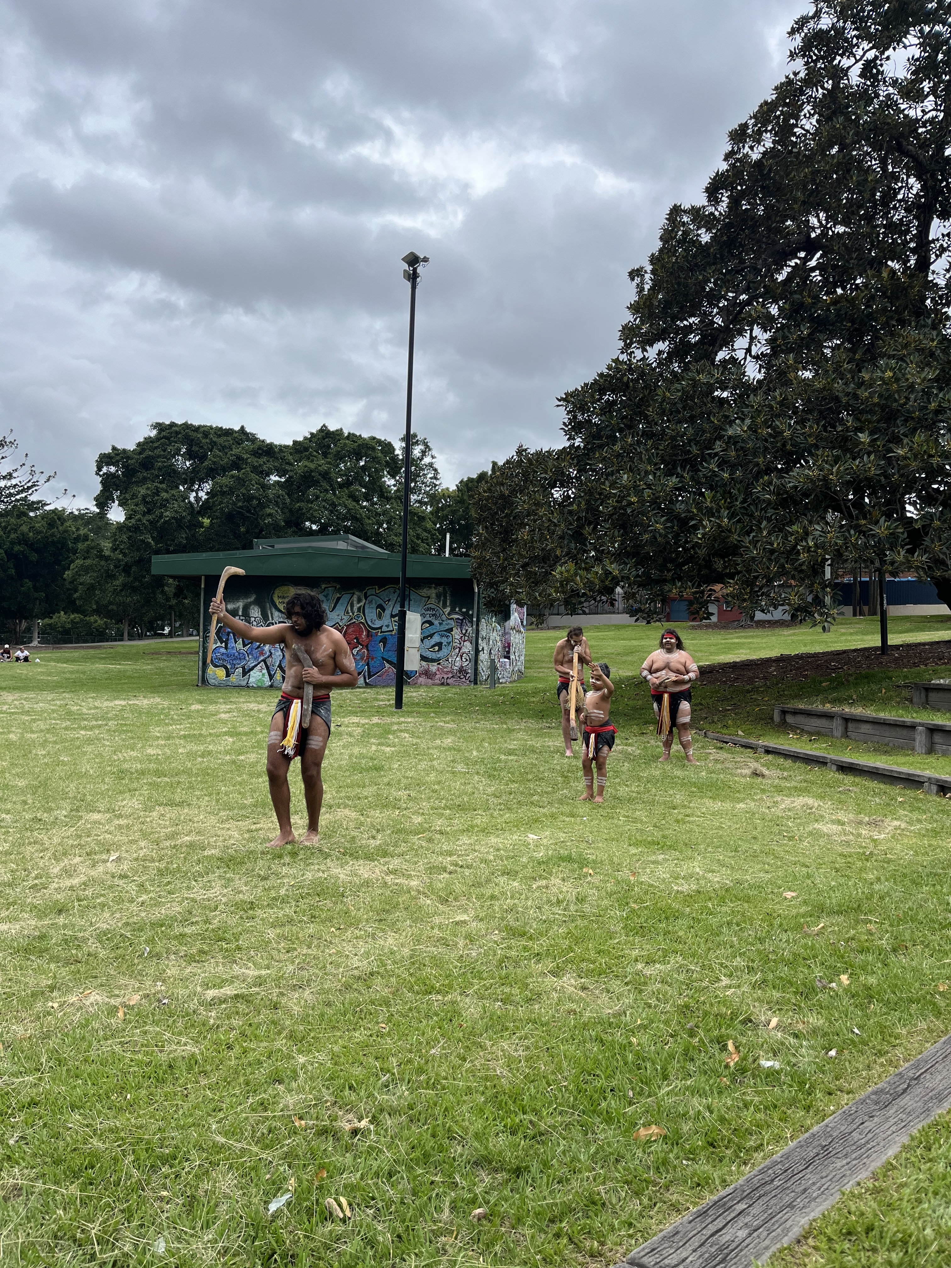 A photo of the performance