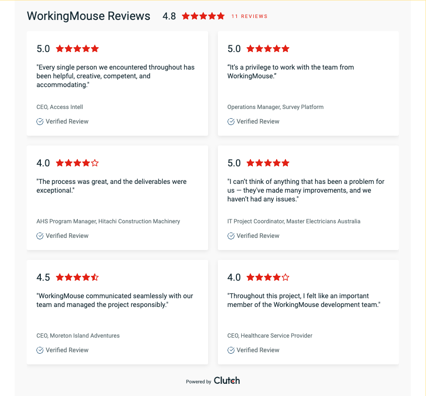 Multiple Clutch Reviews on WorkingMouse