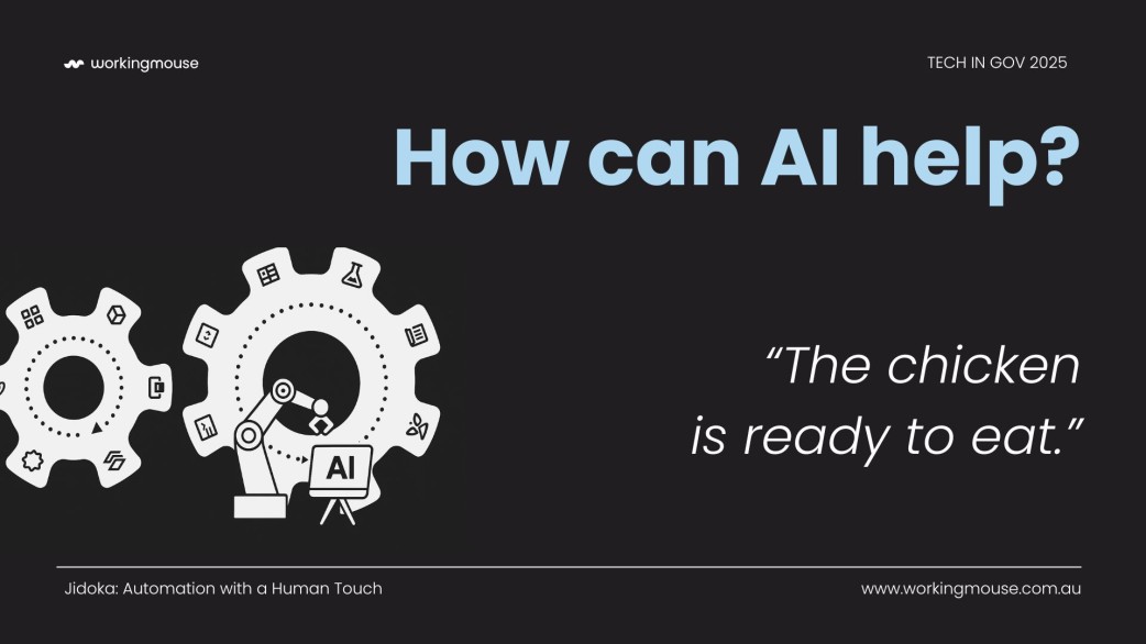 How AI can help Jidoka presentation slide