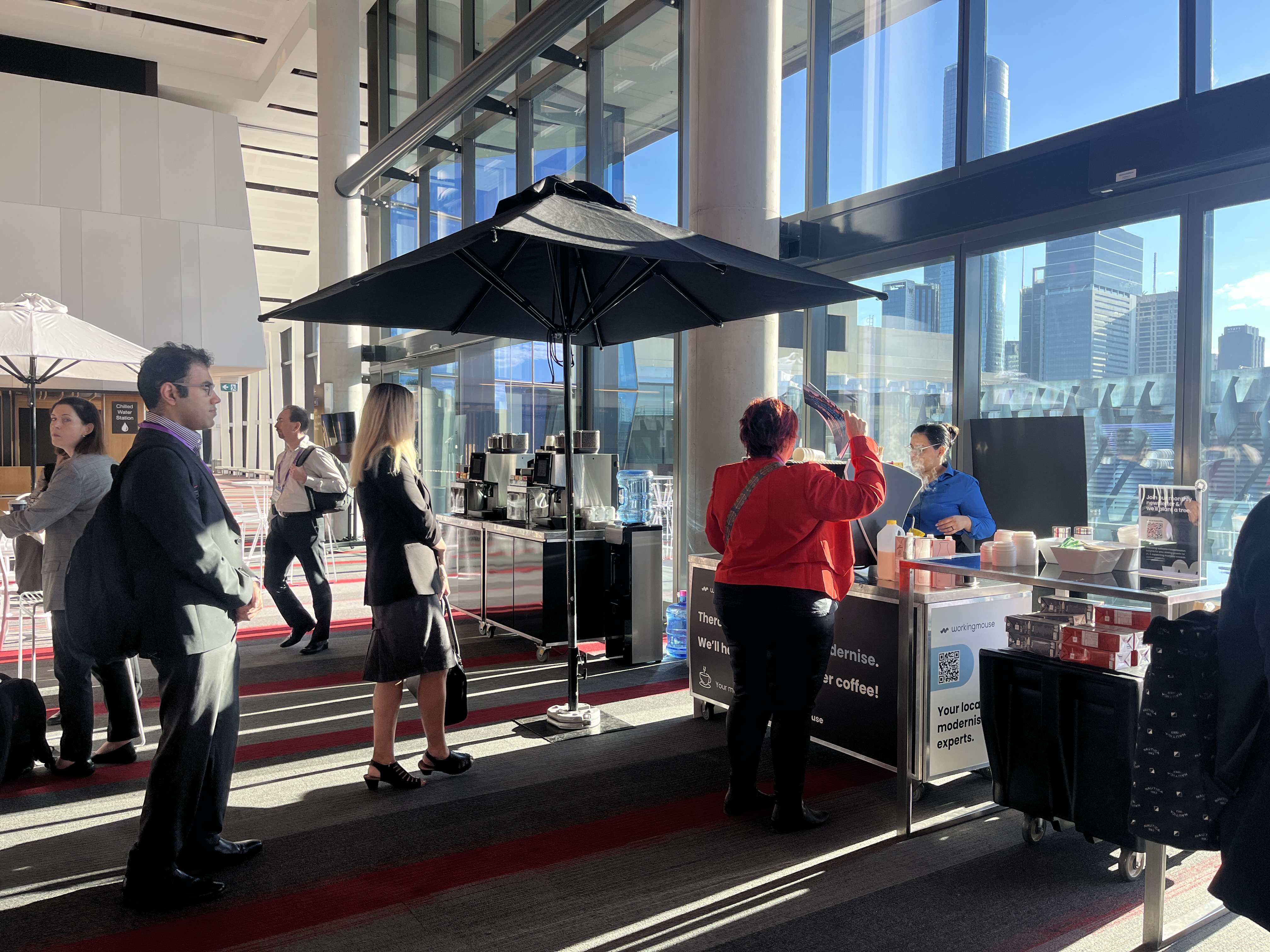 The WorkigMouse Coffee cart