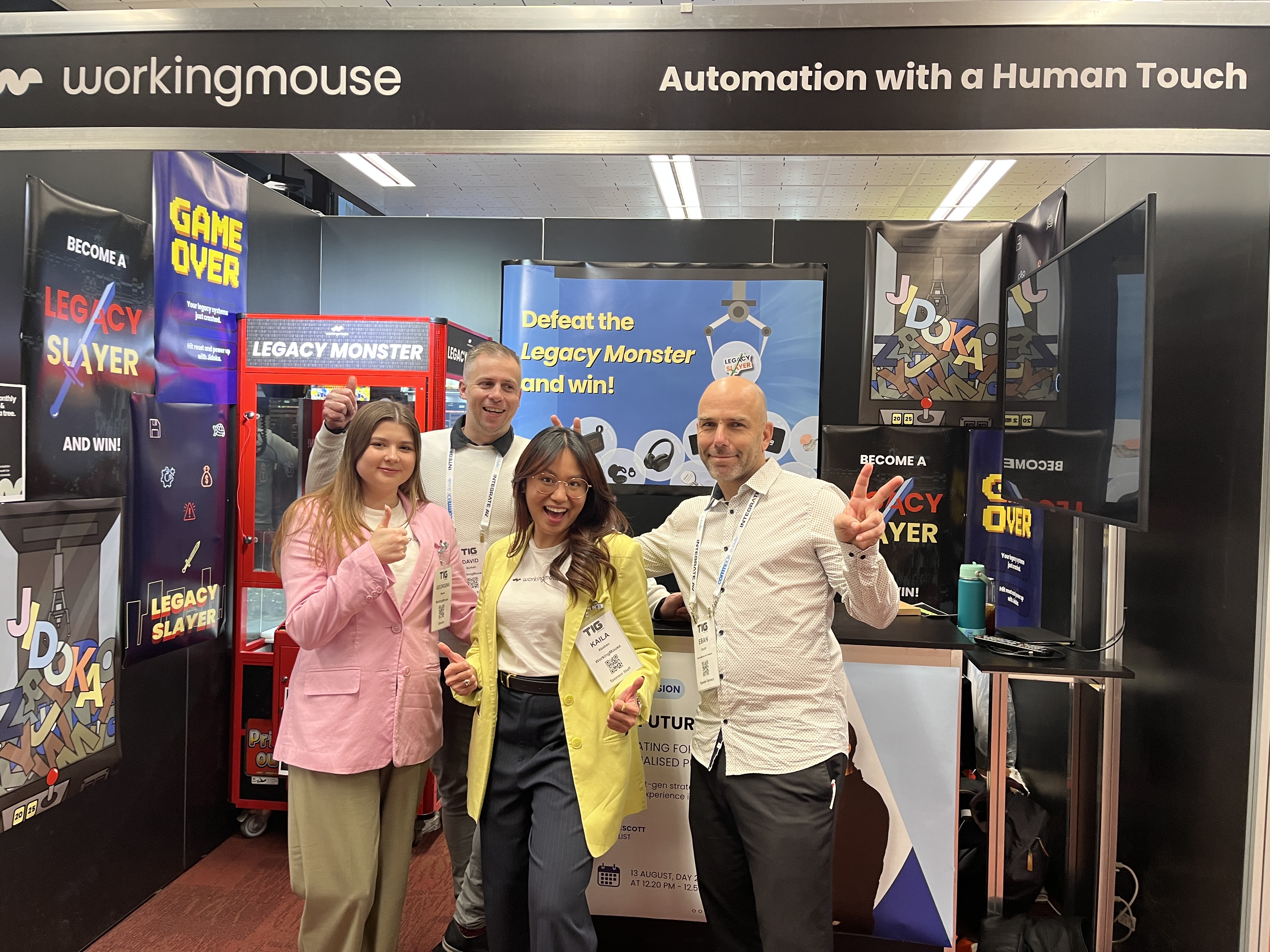 A team photo of the Workingmouse group at Tech in Gov