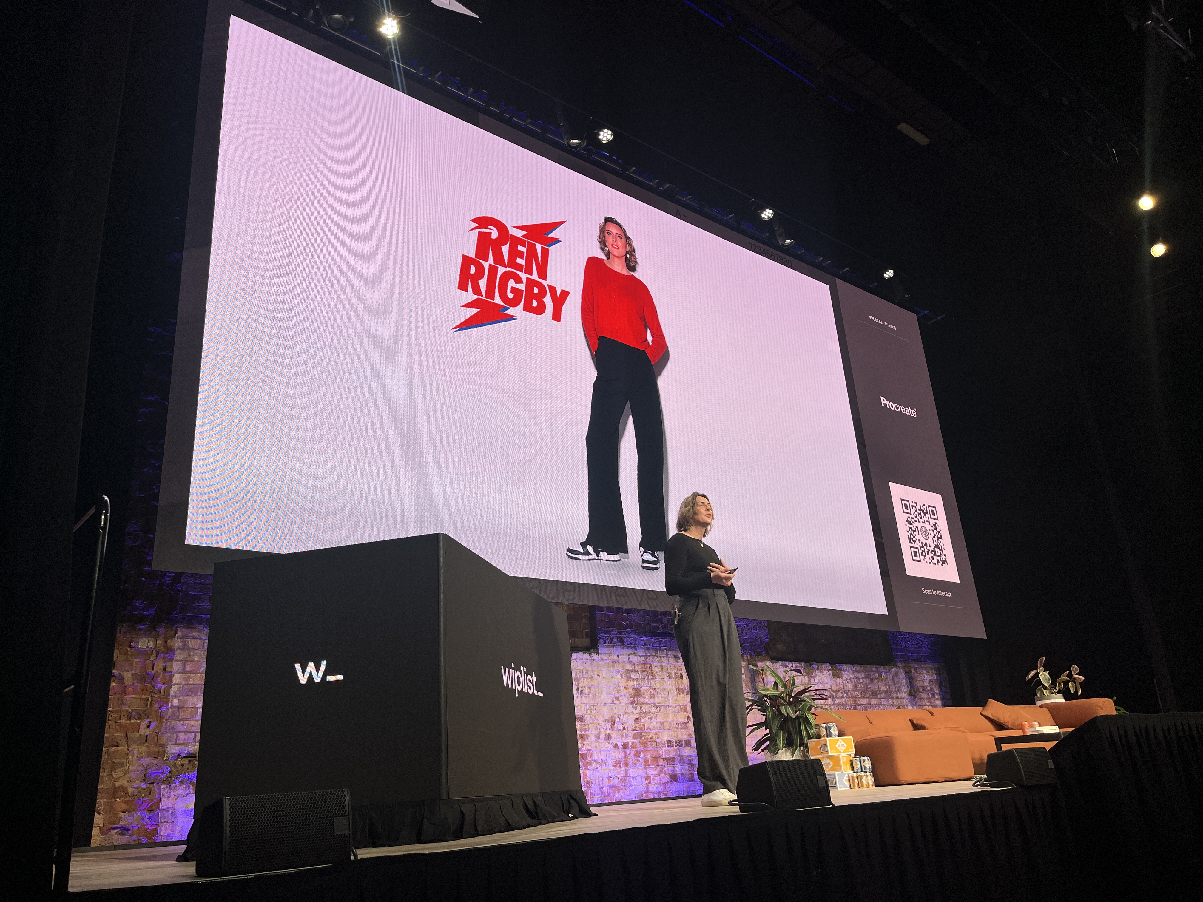 Ren Rigby giving her presentation