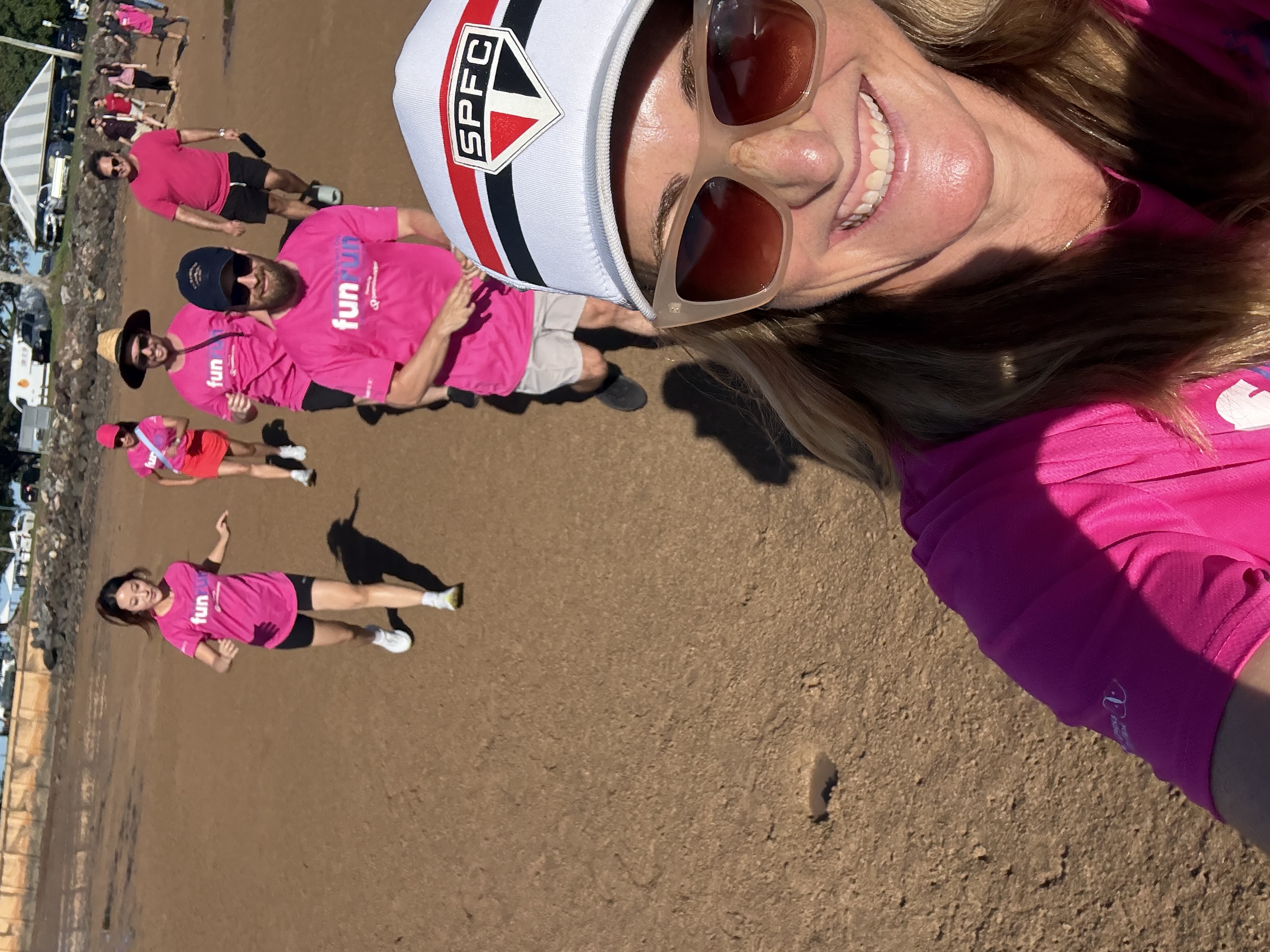 Team members at the walk