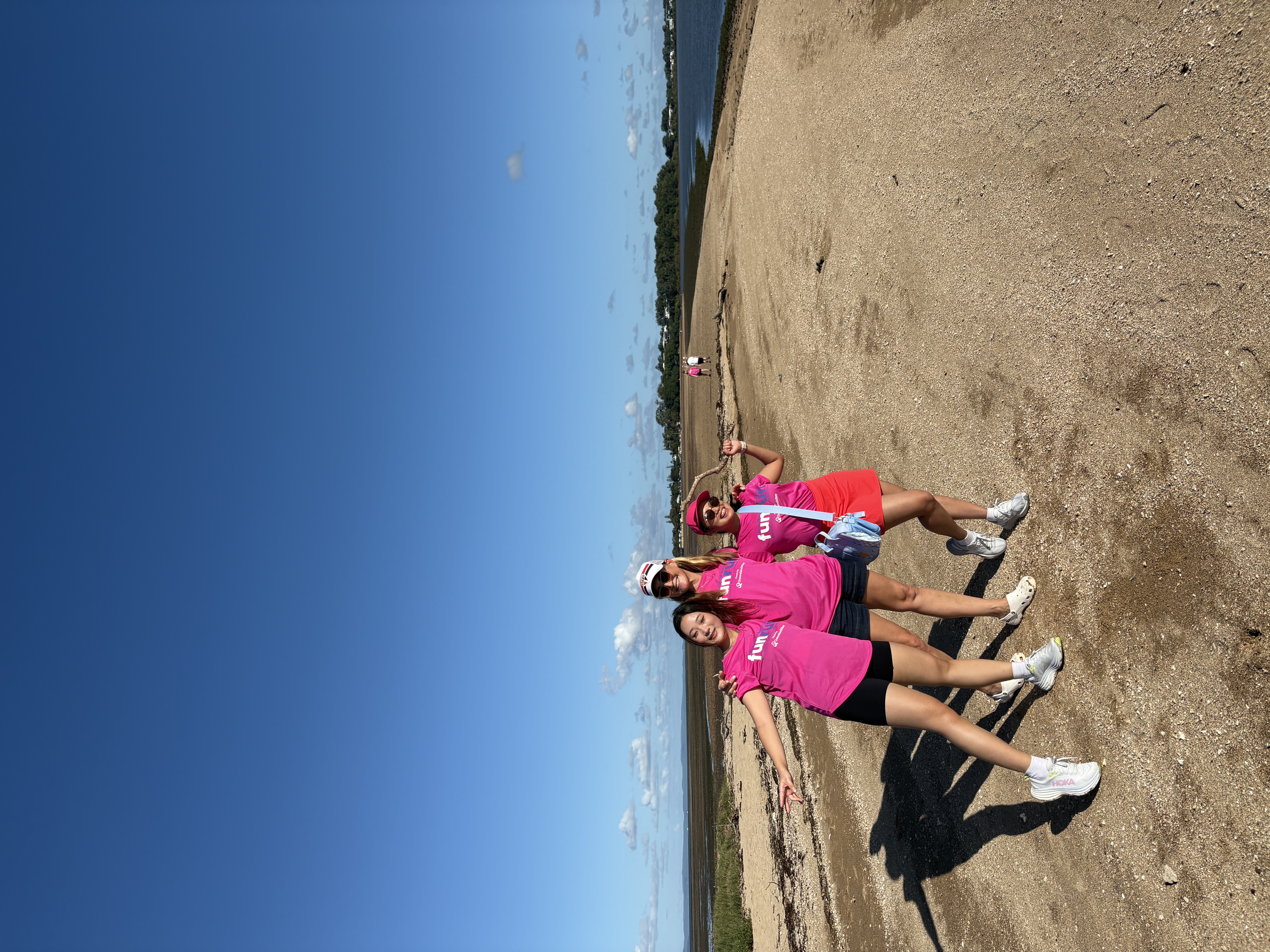Three WorkingMouse team members on the King Island Bridge Walk